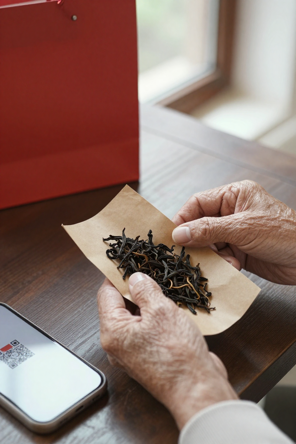 黄昏包茶+扫二维码