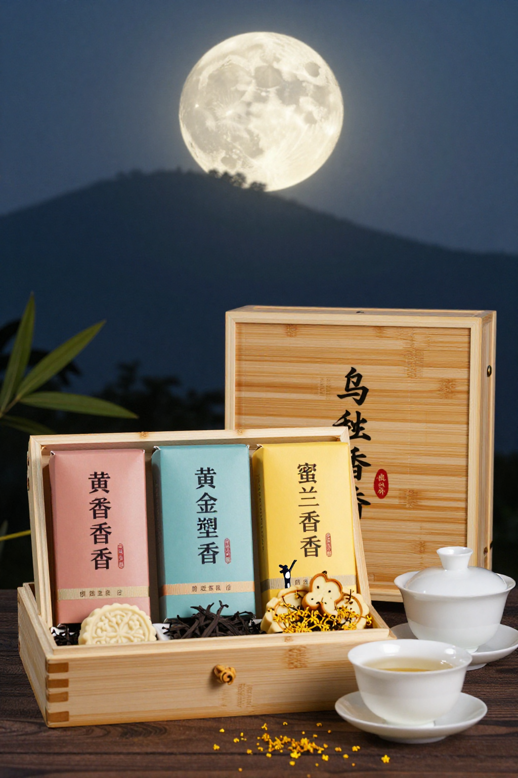 中秋夜阿凤姐茶店伴手礼摆盘