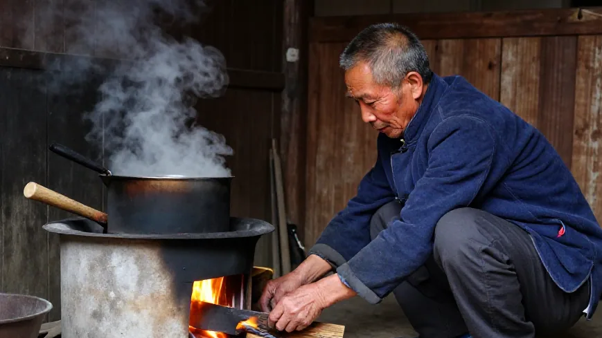 山顶茶寮,灶前那把柴