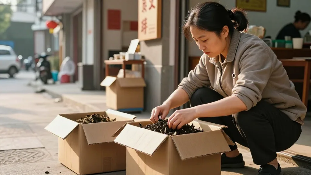 清晨拆箱:40 斤秋茶从凤凰山下来