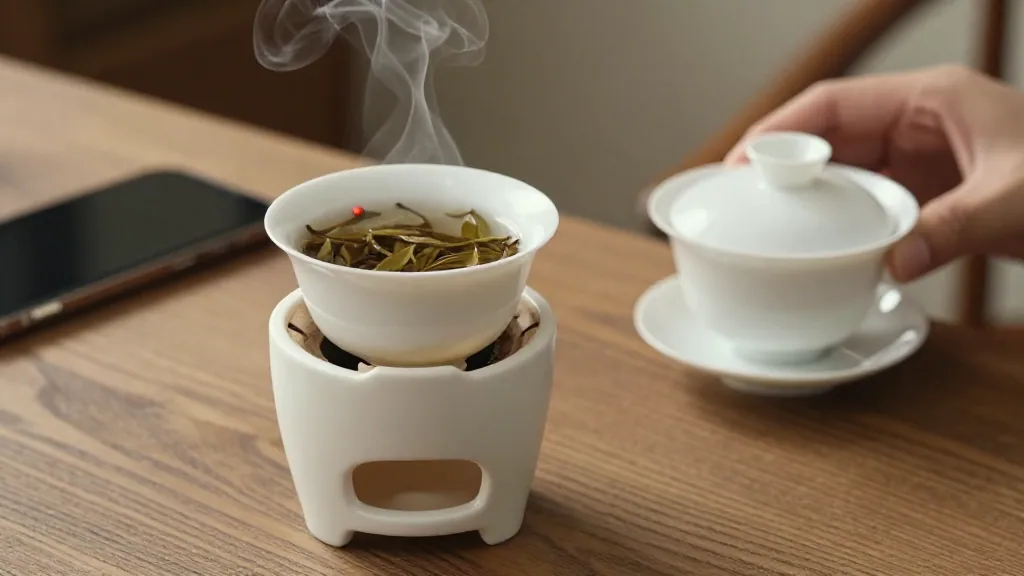 小炭炉提香,盖碗高冲;电话里和山上确认批次