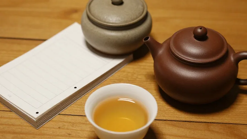 冬天的紫砂壶,注水要缓